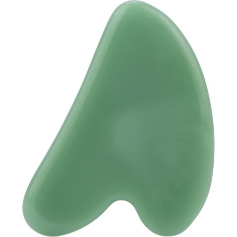 Gua-Sha-Werkzeug aus natürlichem Jade für das Gesicht, dunkelpfirsichgrüne Herzform, Anti-Spannungs-Massage (1/5)