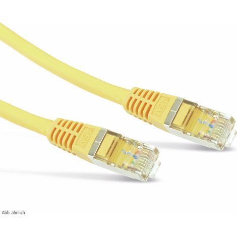 Câble réseau S-IMPULS CAT.6, RJ45, 1:1, 1 m, jaune