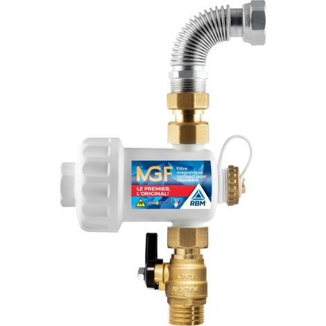 Filtre magnétique compact MGF - RBM - Blanc - Raccordement M 3/4' (1/2)