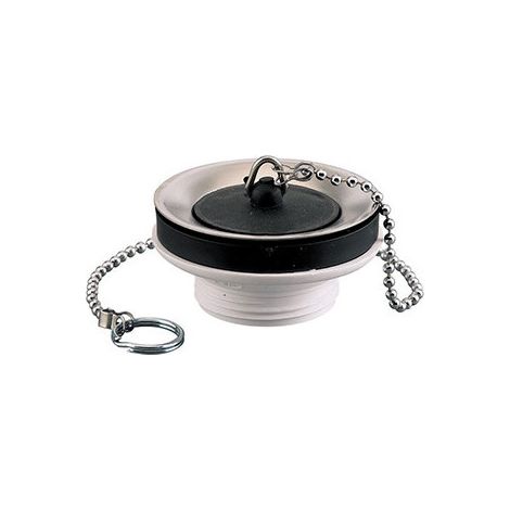Waschbeckenablauf mit Abdeckung + Kette – Rousseau