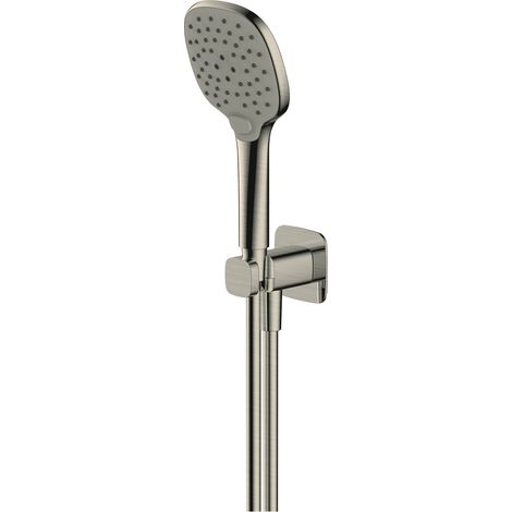 RAK Petit Square Shower Handset with Bracket - Brushed Nickel