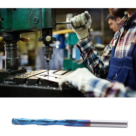 Fraises 2 tailles droite en acier tungstène pour CNC - 3,175x25x55mm - Outil de coupe fraisage