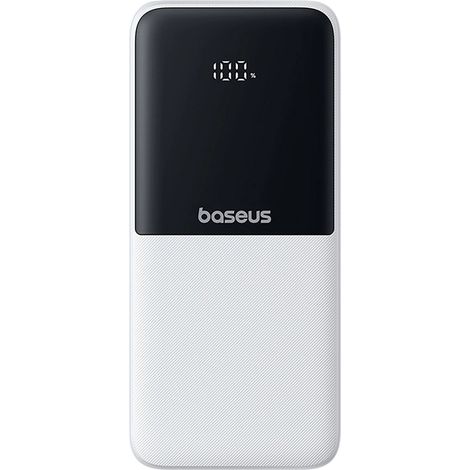 Powerbank Lipow da 10000 mAh e 22,5 W con cavi USB-C e Lightning per iPhone integrati - Bianco (1/5)