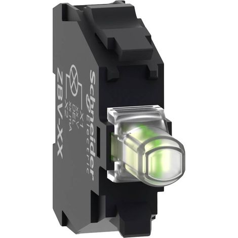 Harmony bloc lumineux - Ø22 - LED blanche intégrée - 24V - ZBVB1 - Vendu par lot de 5 (PU affiché)