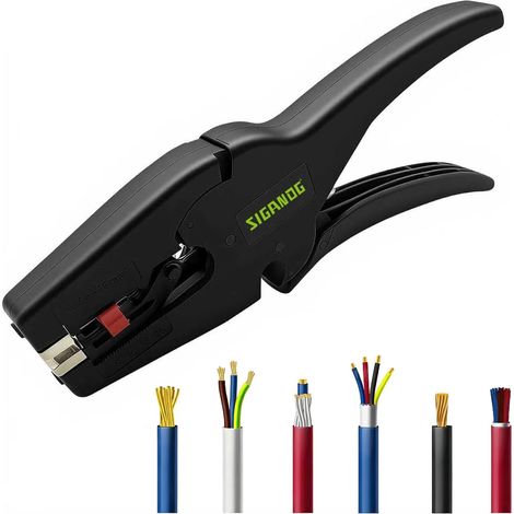 Pince a Denuder Electricien,Pince à Dénuder Automatique avec Mâchoires Auto-ajustables,Applicable Aux Installations éLectriques, Aux Automobiles Et Aux Produits éLectroniques(AWG 32-7/0.03-16mm²) (1/5)