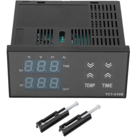 Contrôleur de température numérique, Thermostat d'affichage 2 en 1 pour Machine à presse à chaud 100-240V (1/4)