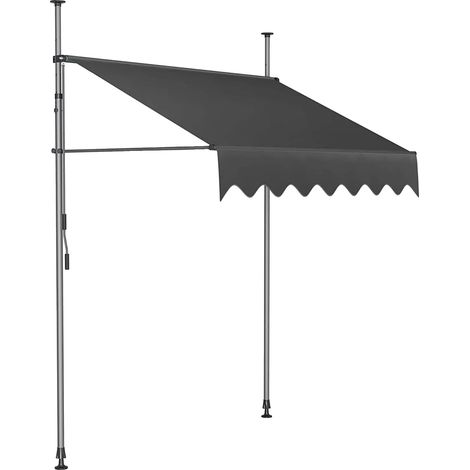 Tenda da sole per balcone, altezza regolabile 200-300 cm, tessuto resistente ai raggi UV (1/2)