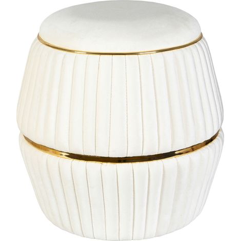 Tabouret Doric 225 - Ivoire et Or (1/5)