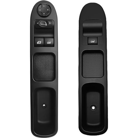 2 Pièces Bouton Leve Vitre 207,Commande Leve Vitre 207 Passager + Côté Conducteur,Interrupteur Commande de Leve Vitre pour Peugeot 207 Citroen c3 6554.QC