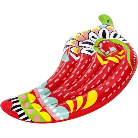 Trade Shop - Materassino Fashion Peperoncino Ispirazione Azteca 195x99 Cm Mare Piscina 43490 - (1/5)