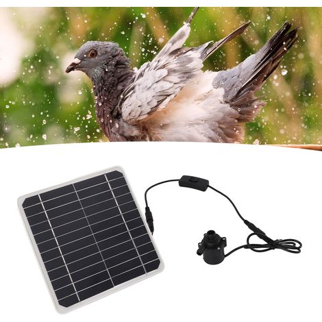 Pompe à eau solaire de 50 W avec fonction de stockage d'énergie, volume d'eau réglable et interrupteur, fonctionne 24 heures sur 24. (1/5)