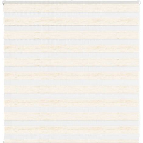 Doppelrollo Marmorbeige 140x100cm Stoffbreite 135,9 cm Polyester