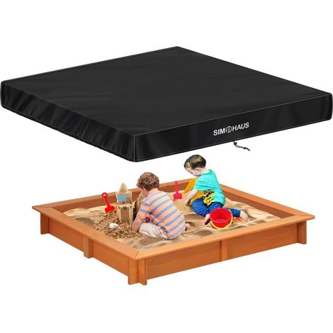 Sandkasten Abdeckung 180x180x20cm Wasserdicht mit Kordelzug, Schutzhülle Oxford 420D (1/5)