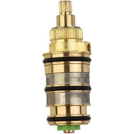 – Cartouche thermostatique en laiton – Contrôle de température 20-50°C – Design emboîtable sans vis – Compatible mélangeurs encastrés (1/5)