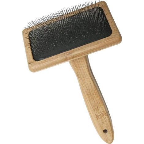 Value Rug Sheepskin Sheepskin Wire Brush Comb Large Wooden Handle (1/5)