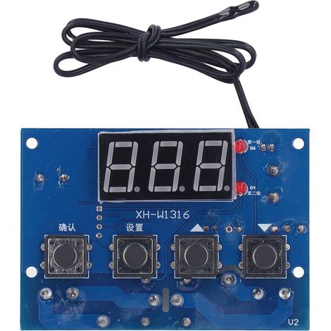 Eosnow Contrôleur de Thermostat électronique universel, panneau de contrôle de température numérique à 2 voies avec vitesse (1/5)