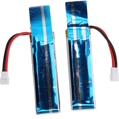 Lot de 2 batteries haute capacité 520mAh pour hélicoptère radiocommandé WLtoys XK K110 V977