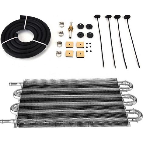 Refroidisseur D'huile de Voiture à 6 Rangées avec Télécommande, Refroidit Efficacement L'huile Moteur, la Transmission et les Différentiels Arrière Convertisseur de Radiateur. (1/5)