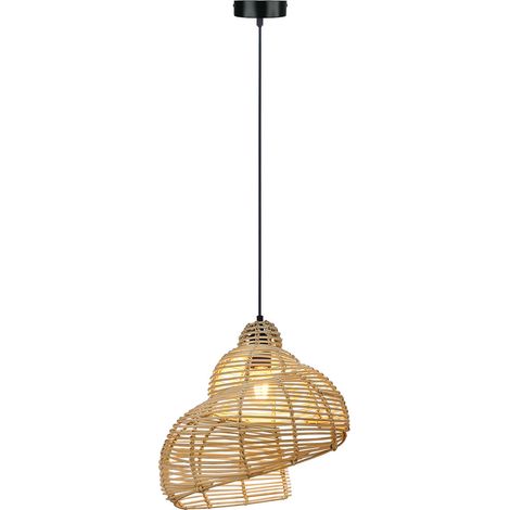 Suspension rotin SHELLA Ø40 cm E27 15 W Light Prestige (1/5)