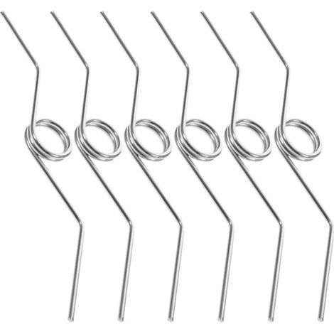 6 Ressorts en Acier pour Sécateurs de Jardin, Ressorts de Remplacement Portatifs, Pièces pour Ébrancheurs, Lot de 6 Pièces Argenté, Adaptés la Taille de Petits Fruitiers (1/5)