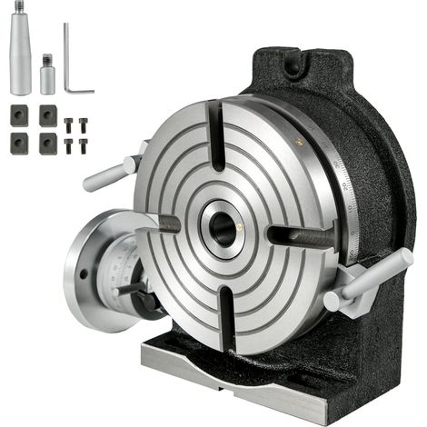 Mophorn 8" Drehtisch, vertikal und horizontal HV8 Präzision für Fräs- und Bohrmaschinen, 3MT Noniusablesung
