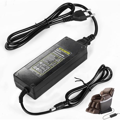 Adaptateur d'alimentation 12 V 10 A - Convertisseur de tension 120 W - AC 100 240 V vers DC 12 V 10 A 120 W - Transformateur LED - Fiche 5,5 mm x 2,5 mm - Pour bande LED, moniteur LCD