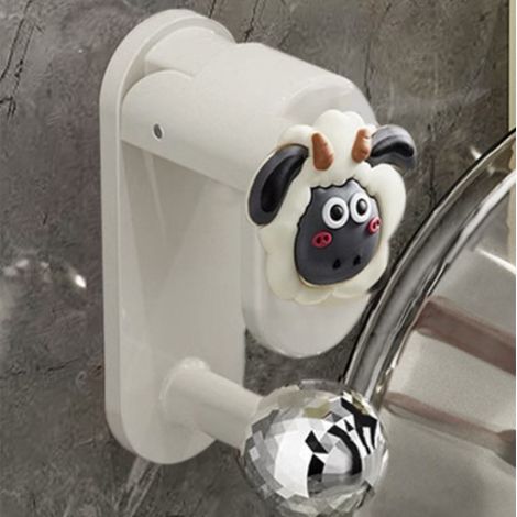Wandhaken mit Nackenband, Handtuch-/Bademantelhalter, kein Bohren erforderlich für Waschbecken/Toilette, wasserdichte Hängevorrichtung, ABS/PEF (1/5)