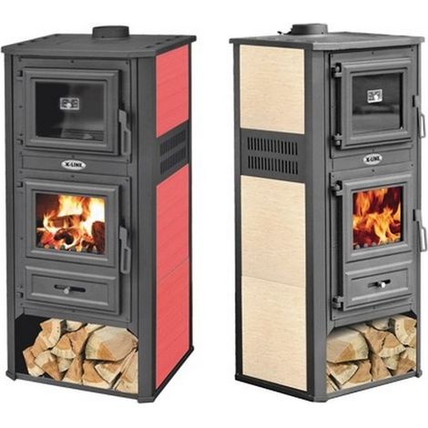 Stufa Kalorosa con forno 11,3 kw - 146.9 mc dimensioni 50x44x119h crema (1/7)