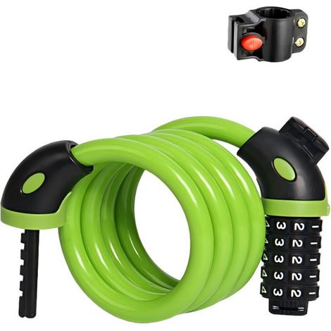 Lucchetto per bicicletta con catena – 120 cm – Adatto per biciclette, motociclette e monopattini elettrici – Blu (1/5)