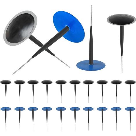 24 Pcs Kit Reparation Pneu Voiture, Champignon en Caoutchouc Rustine Pneu, Tige Enveloppée 4,5mm x 41mm, Meche Pneu Crevaison Réparation Pneu Voiture sans Chambre à Air, pour Voiture Moto Velo (1/5)