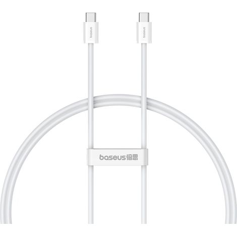 Baseus Superior Series II USB-C-Kabel – USB-C 30 W, 480 Mbit/s, 1 m – Weiß (1/5)