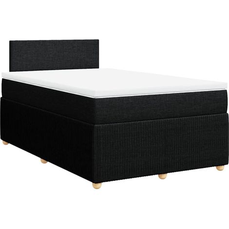 Boxspringbett mit Matratze Schwarz 120x200 cm Stoff vidaXL (1/5)