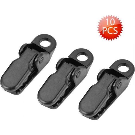10 stücke Camping Tarp Clamp Kit Snap Haken Zelt Clamp Werkzeug FLITI