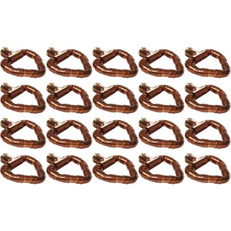 Lot de 20 Boutons mobile cœur cuivre laiton - Ø12 - Arcanaute (1/3)