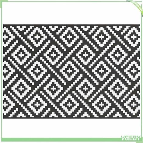 Tapis d'extérieur - FAFEICY - ARAKIL - Réversible - 160 x 230 cm - Anti-UV (1/5)