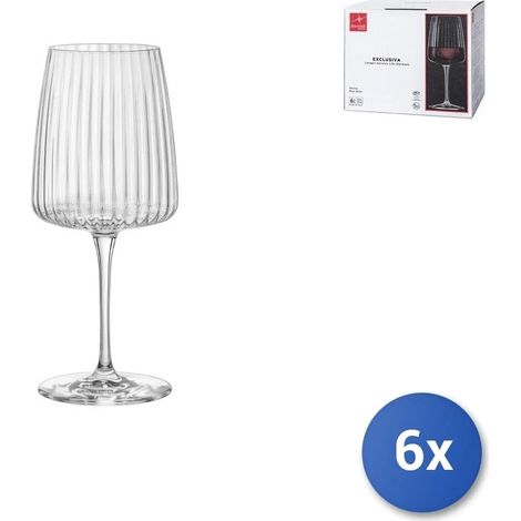 Conf 6 bicchieri  exclusiva merlot - cod 625016
