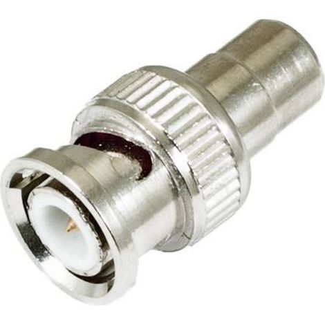 BNC Male to RCA female Adaptor Connector x 1 - L2.5 x W1.3 x H1.3 cm
