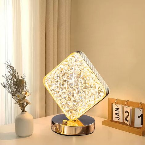 Lampe De Table Globe - Base Métallique - Gradation Tactile 3 Niveaux - Éclairage 360° Sans Flicker - Pour Chambre Salon Bureau - 1 Pièce (1/5)