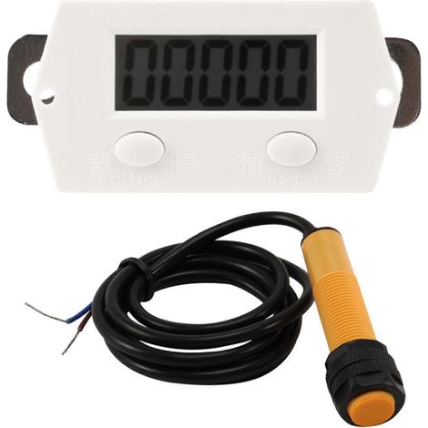 Compteur numérique 0-99999 + capteur de proximité magnétique (1/5)