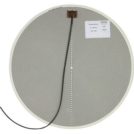 Thermo TECH Feuille chauffante 24 V/AC, 24 V/DC 21 W Indice de protection IPX4 (Ø) 450 mm