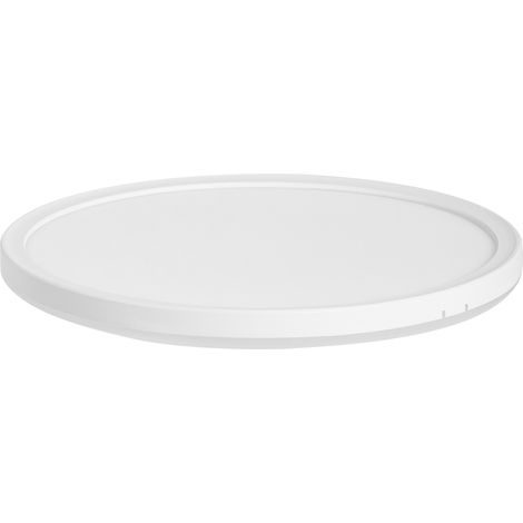 Lámpara LED redonda empotrada en el techo plafón con mando a distancia 42 cm blanco Velora (1/5)
