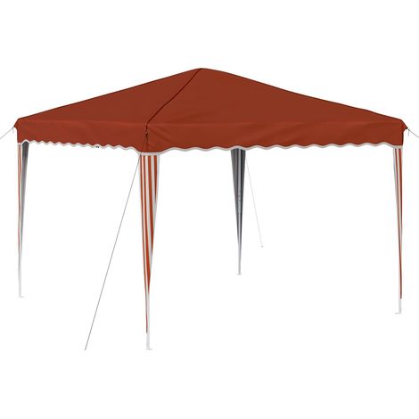 Tenda per feste a pop-up 288 x 288 x 245 cm Terracotta vidaXL (1/5)