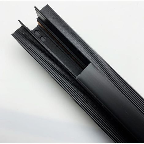 Rail Magnétique Encastré 48V 1m NOIR - SILAMP