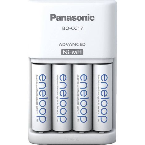 Panasonic Advanced BQ-CC17 + 4x eneloop AA Caricabatterie universale NiMH Ministilo (AAA), Stilo (AA) (1/5)