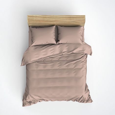 Parure copripiumino matrimoniale cotone ranforce 260x220 Plain (1/5)
