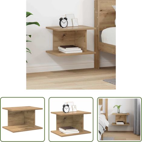 vidaXL Artisan-Eiche - Nachttisch Artisan-Eiche 40 x 30 x 25 cm Holzwerkstoff (1/5)