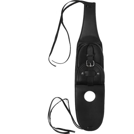 Housse de bouchon de réservoir d'essence en cuir PU pour moto avec poche rembourrée, compatible avec les modèles XL 883 et 1200. (1/5)