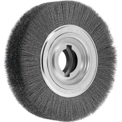 Lessmann Entgrat-Rundbürste Stahldraht 0,20 mm, Bürsten-⌀xBesatzbreite: 250X60 mm