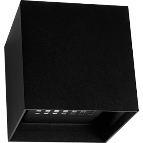 Applique murale RGB intelligente avec contrôle via application, applique LED moderne, étanche IP65, éclairage décoratif extérieur pour jardin ou couloir, boîtier noir (1/5)