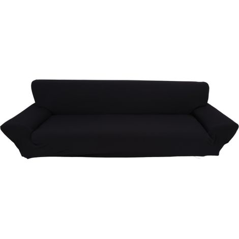 Housse de Canapé 4 Places Housse Extensible Antidérapante en Spandex Polyester pour Salon Bureau Hôtel Noir Beige Gris Bleu (1/3)